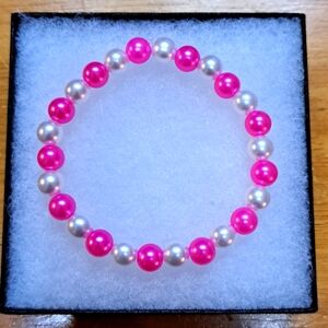 Strawberry Candy Pearl Bracelet